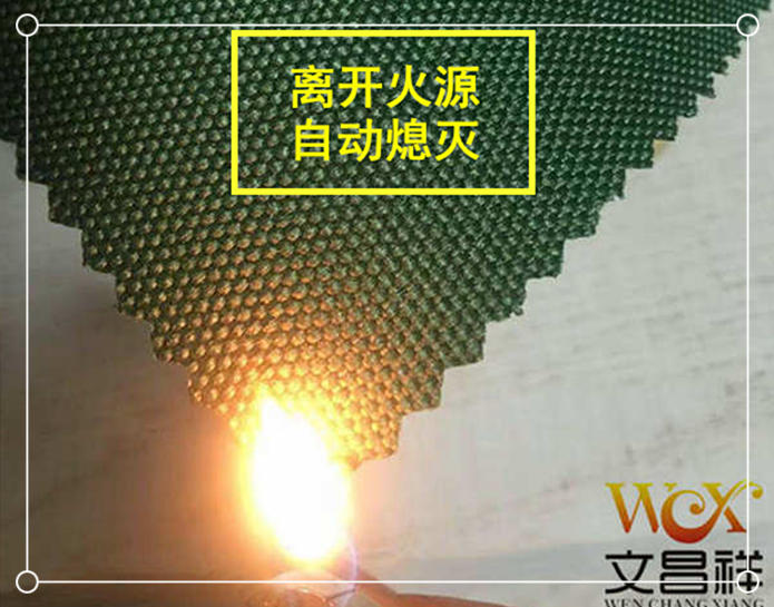 Use of flame retardant fabric  